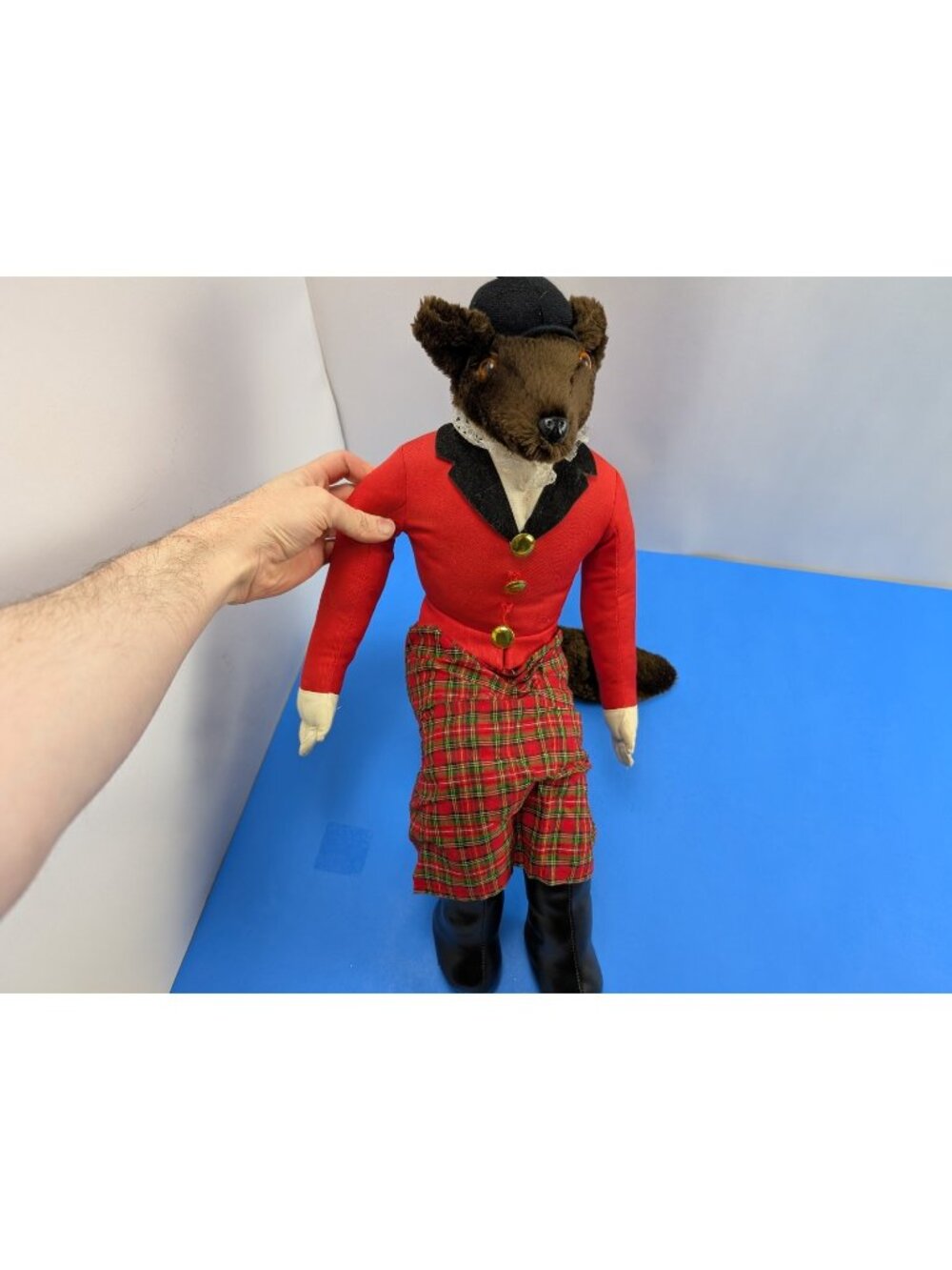 Vintage Mrs. Equestrian Fox Hunt Sitting Tall 22” Plush Doll